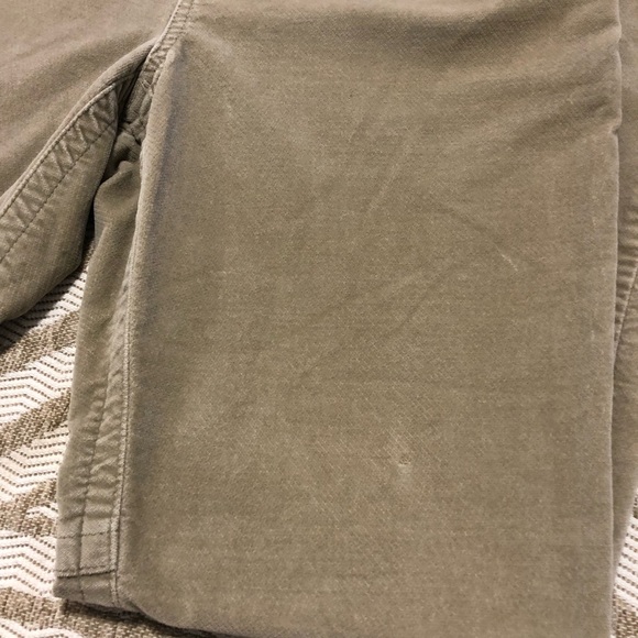 THE LONDON JEAN the Christie Fit soft velour beige pant - Picture 2 of 16